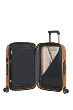 Samsonite Proxis Spinner Expandable (4 Wheels) 55cm Honey Gold -Travel Storage Store 126035 6856 03