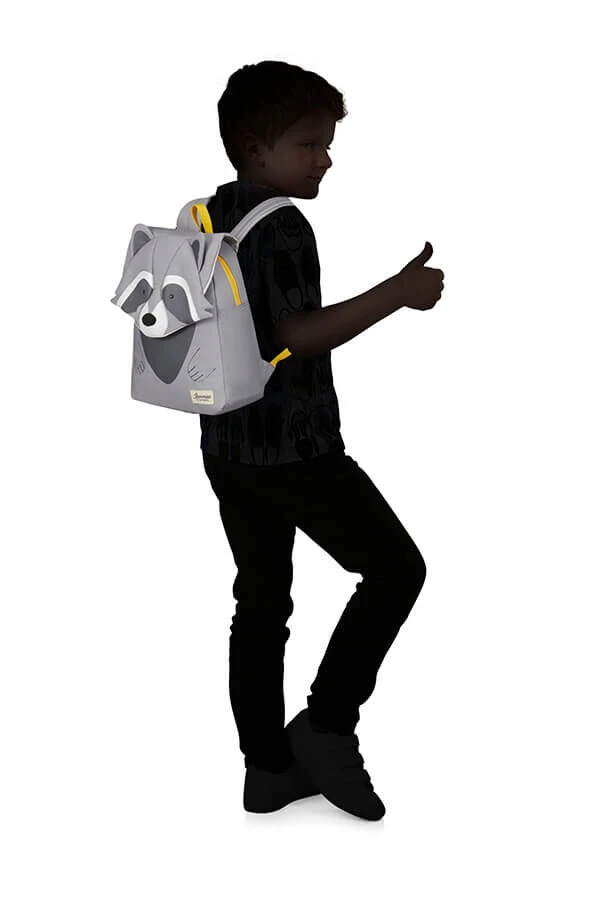 Samsonite Happy Sammies Eco Backpack S+ Raccoon Remy 4 Samsonite Happy Sammies Eco Backpack S+ Raccoon Remy - Image 2