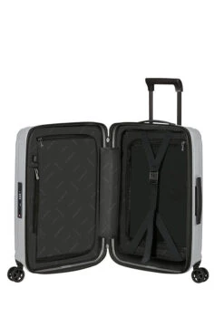 Samsonite Nuon Spinner Expandable (4 Wheels) 55cm Matt Silver -Travel Storage Store 134399 4052 02