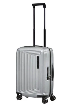Samsonite Nuon Spinner Expandable (4 Wheels) 55cm Matt Silver -Travel Storage Store 134399 4052 12