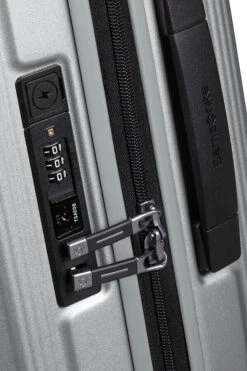 Samsonite Nuon Spinner Expandable (4 Wheels) 55cm Matt Silver -Travel Storage Store 134399 4052 15