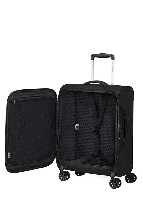 Samsonite Litebeam Spinner (4 Wheels) 55cm Black 4 Samsonite Litebeam Spinner (4 Wheels) 55cm Black - Image 2
