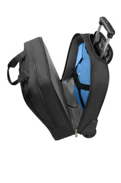 American Tourister AT Work Rolling Tote 15.6" Black/Orange -Travel Storage Store 88533 1070 02