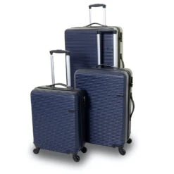 QUBEd Collinear II Set Of 3 Suitcases