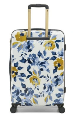 Joules Ocean Rose 4-Wheel Medium 66cm Case -Travel Storage Store JLH0102 107 Joules Medium Trolley Case 4W Ocean Rose 4