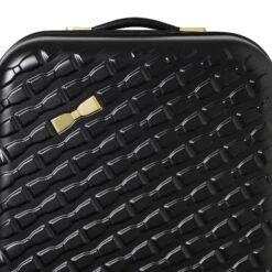 Ted Baker Belle 79cm 4-Wheel Large Suitcase 26 Ted Baker Belle 79cm 4-Wheel Large Suitcase -Travel Storage Store TBW0302 001 Belle Black branding
