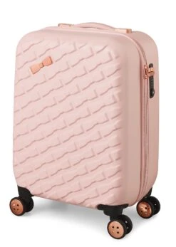 Ted Baker Belle 54cm 4-Wheel Cabin Suitcase 29 Ted Baker Belle 54cm 4-Wheel Cabin Suitcase -Travel Storage Store TBW0303 017 Belle Cabin Case Pink 2