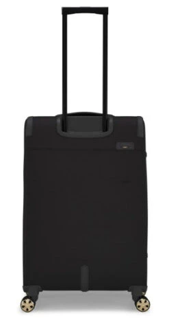 Ted Baker Albany Eco Soft Side 4-Wheel 69cm Medium Suitcase -Travel Storage Store TBW7002 001 Ted Baker Albany Eco Black Medium Case 4