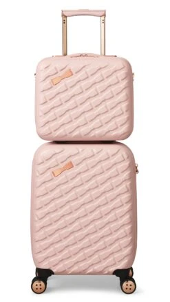 Ted Baker Belle 54cm 4-Wheel Cabin Suitcase 36 Ted Baker Belle 54cm 4-Wheel Cabin Suitcase -Travel Storage Store TBW Belle Luggage Pink Grp4