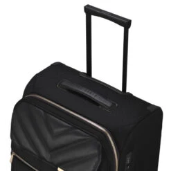Ted Baker Albany Eco Soft Side 4-Wheel 69cm Medium Suitcase -Travel Storage Store Ted Baker Albany Eco Black trolley system handle up 7eb208d0 17e0 49f3 b66d 440146c2ed54