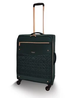 Dune London Tianna 66cm 4-Wheel Suitcase -Travel Storage Store TiannaForestGreen 5