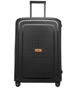 Samsonite S'Cure ECO 69cm Medium 4 Wheel Spinner Suitcase -Travel Storage Store amedScureblk1