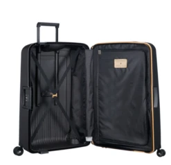 Samsonite S'Cure ECO 69cm Medium 4 Wheel Spinner Suitcase -Travel Storage Store amedScureblk3